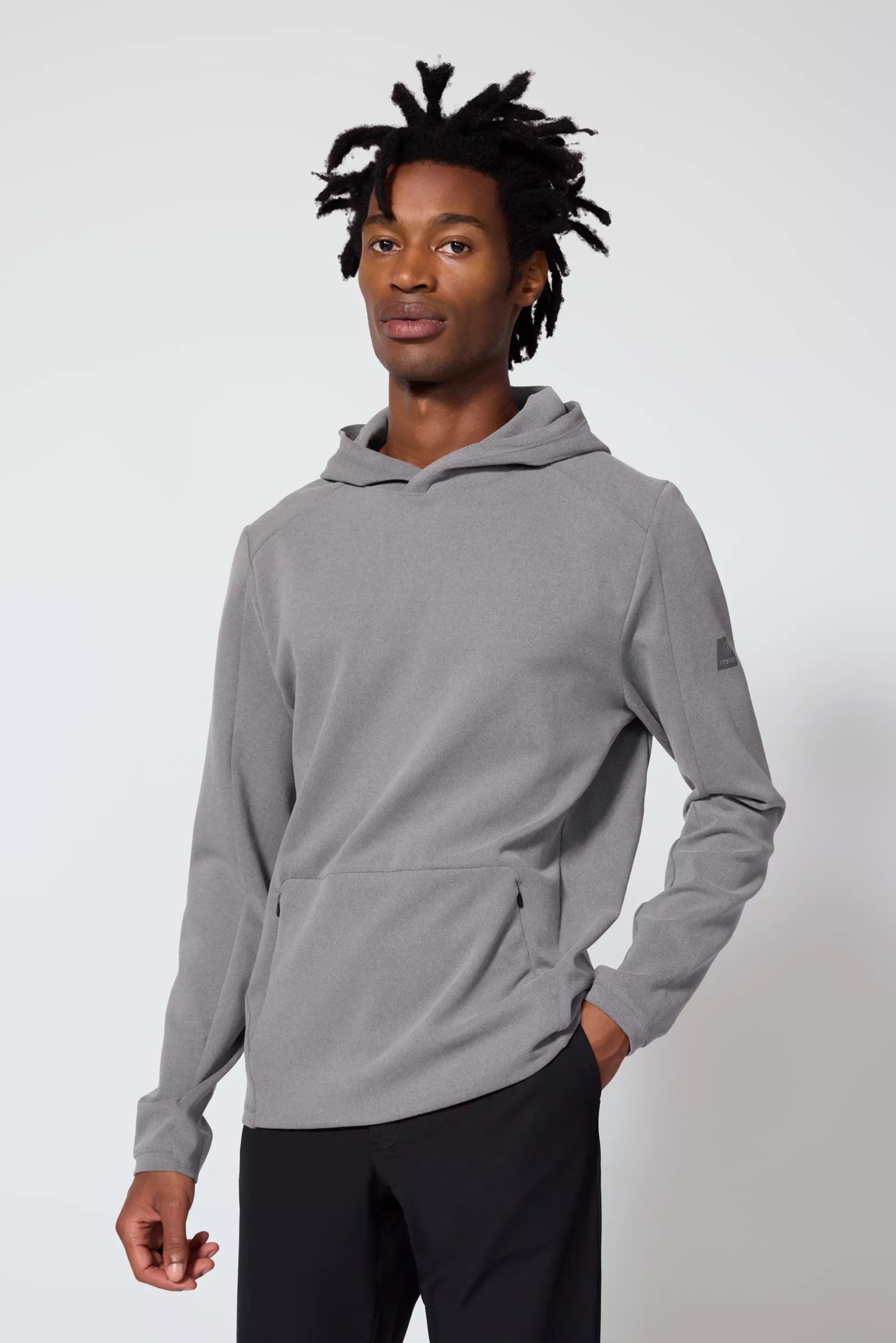 men's trendy hoodies-Traverse Hoodie - Dark Heather Concrete