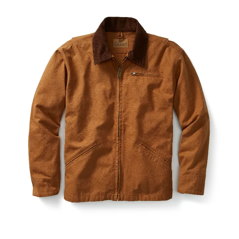 men's suede jackets-Canvas Work Jacket