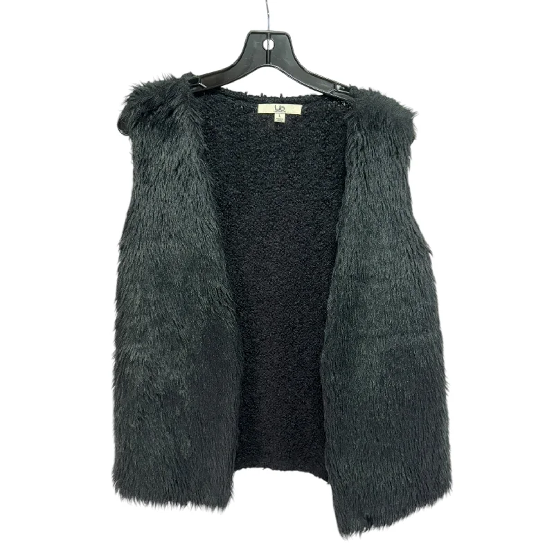 men's wool vests-Vest Faux Fur & Sherpa By Ya In Black, Size: L