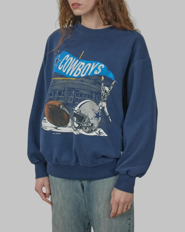 men's lightweight sweatshirts-(L) 90s Dallas Cowboys