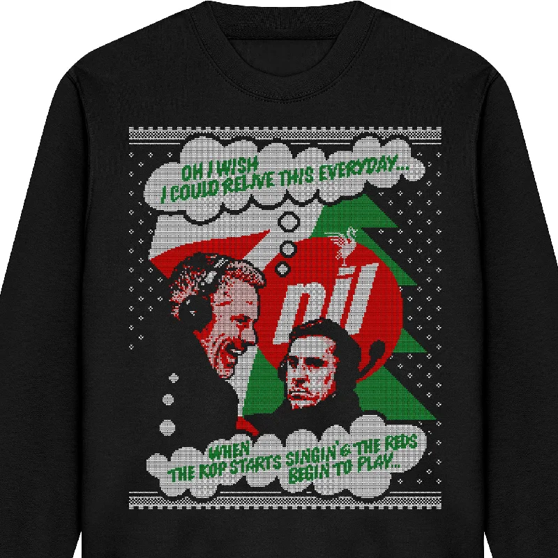 men's insulated sweatshirts-Carra Xmas Wish Sweatshirt