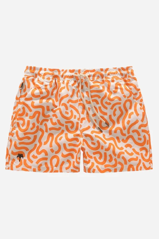 men's cotton shorts-OAS Doodle Swim Trunks