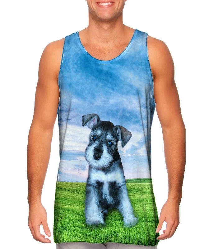 men's tank top multipurpose-Wondering Schnauzer