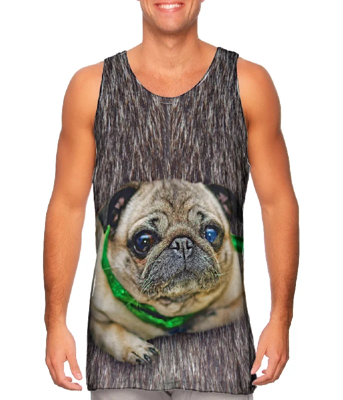 men's tank top stylish options-Xmas Pug