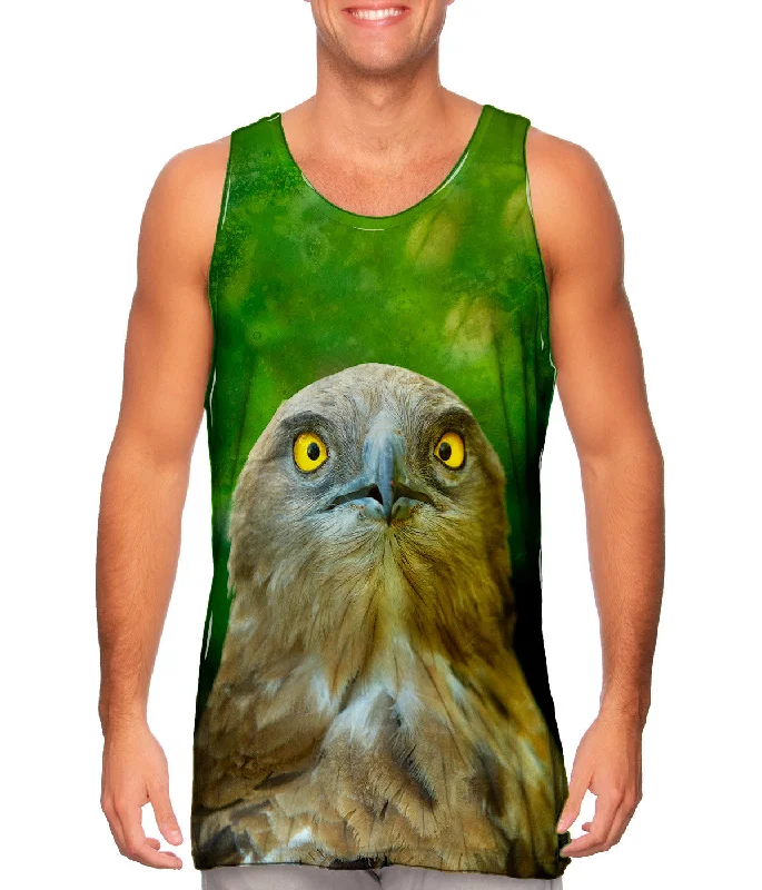 men's tank top for men sports-Yellow Eye Hawk