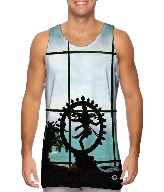 men's tank top sleeveless-Yoga Festival View