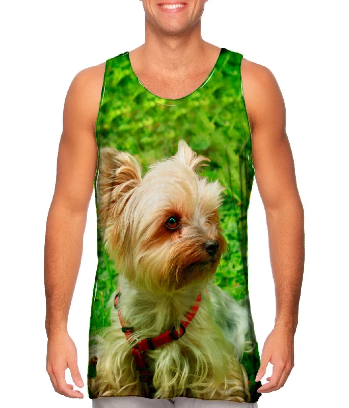 men's tank top cool-Yorkshire Terrier Moss