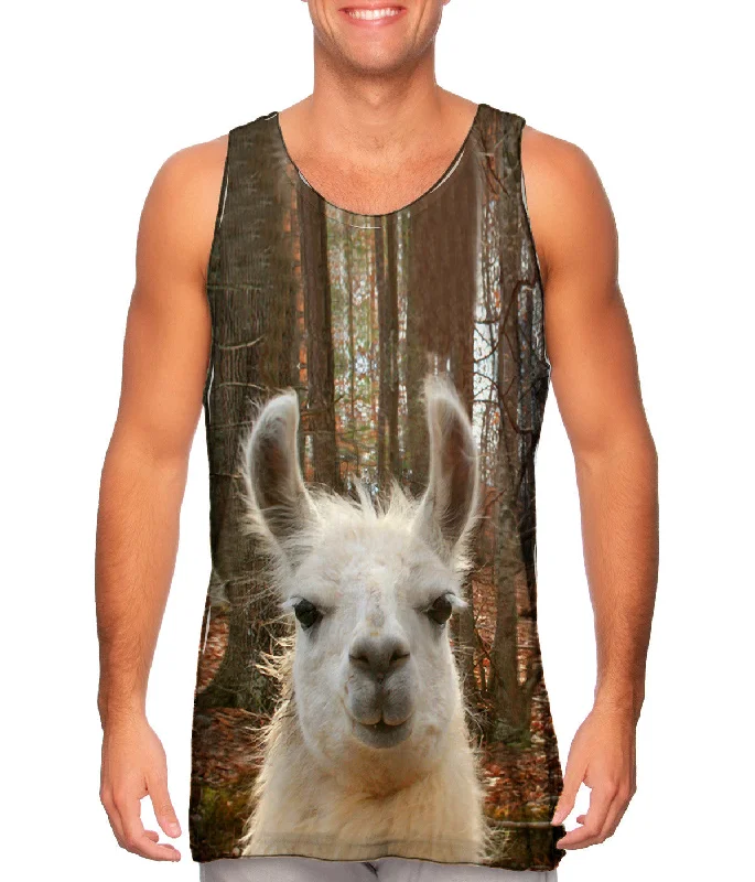 men's tank top activewear-You Don_#_T Know Llama