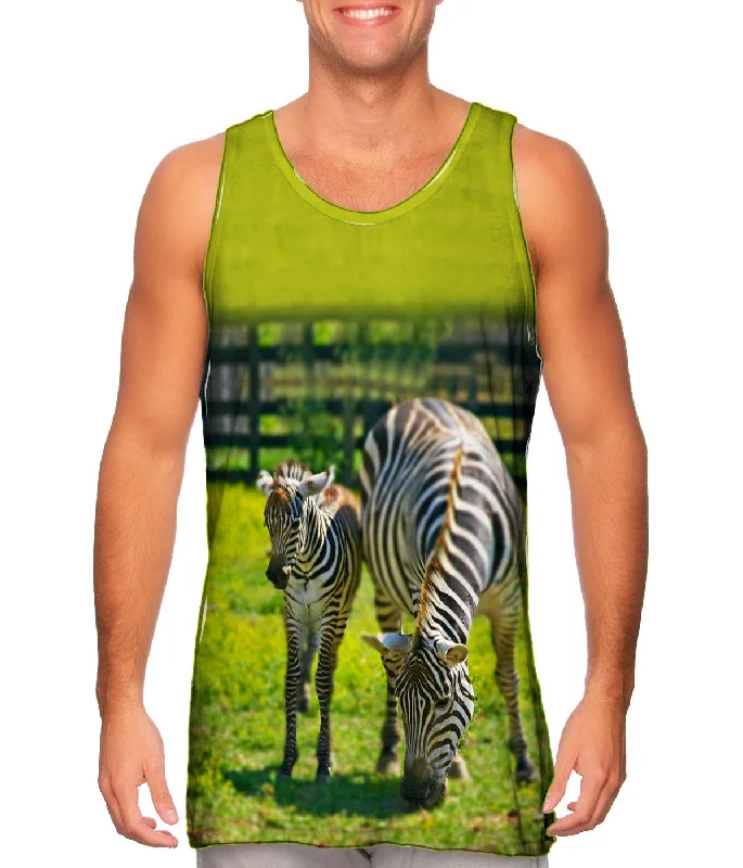 men's tank top quick dry-Zebra Cousins