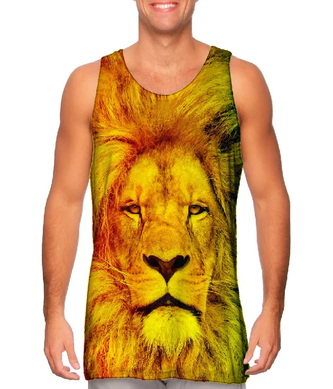 men's tank top urban style-Zion Lion King