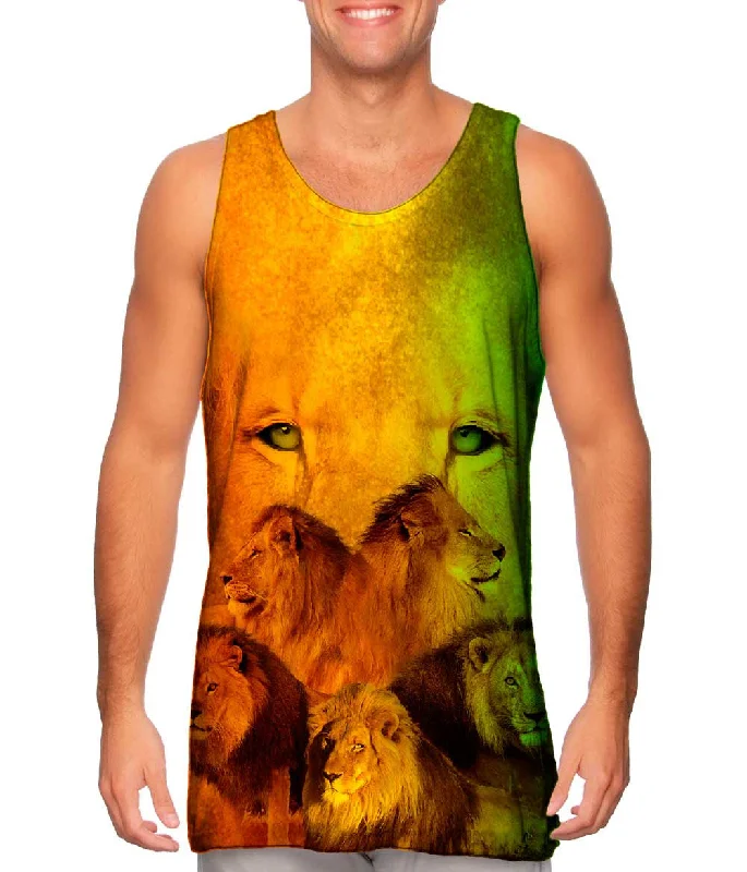 men's tank top modern-Zion Lion Pride